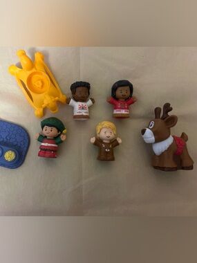 Fisher Price Little People holiday set featuring festive characters